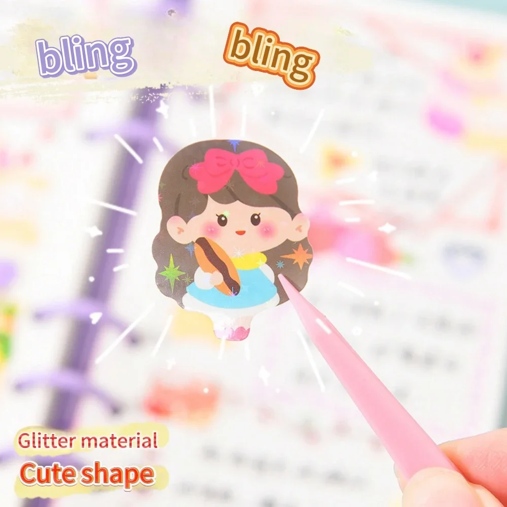 Kawaii adesivos bonito estacionário estético diário decoração adesivos materiais de arte adesivos para scrapbooking lote papel crianças presente