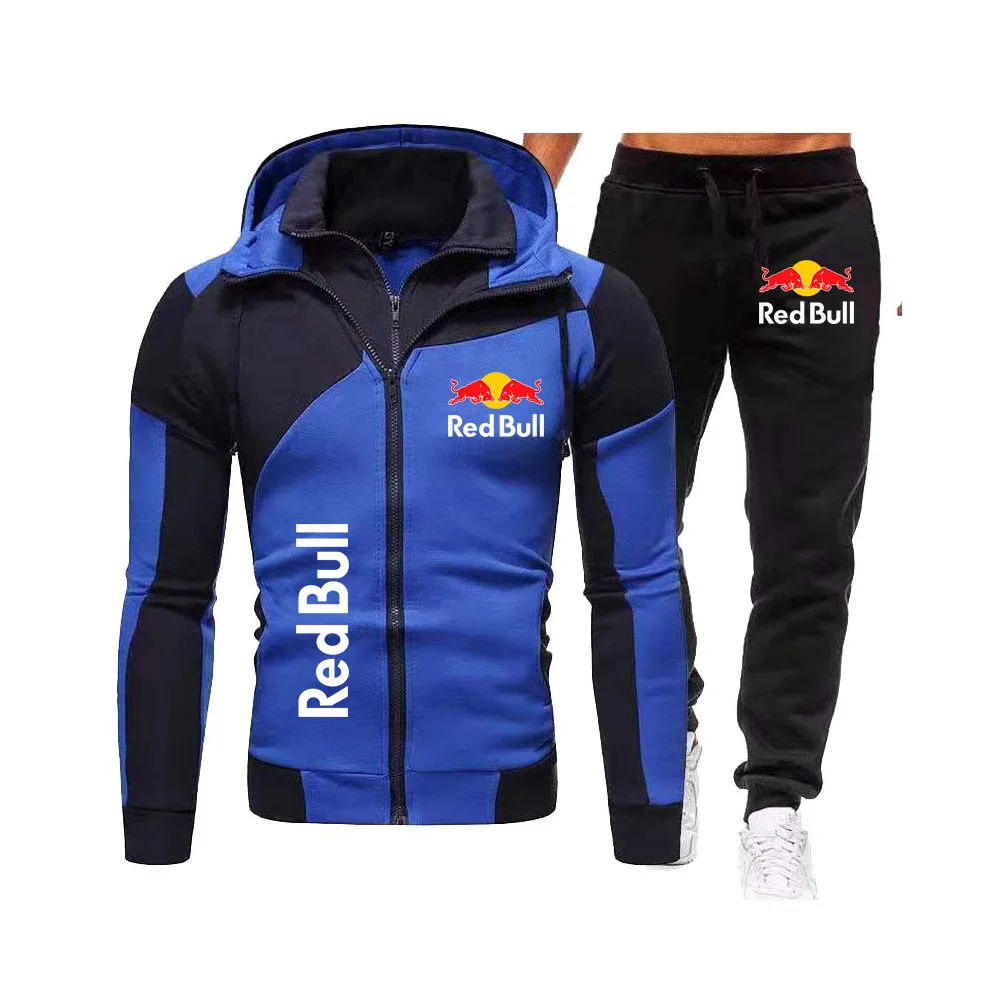 Sudadera con capucha Red Bull para hombre a la moda, conjunto para hombre para otoño 2025, conjunto para hombre, ropa deportiva para mujer, Sudadera con capucha + swe