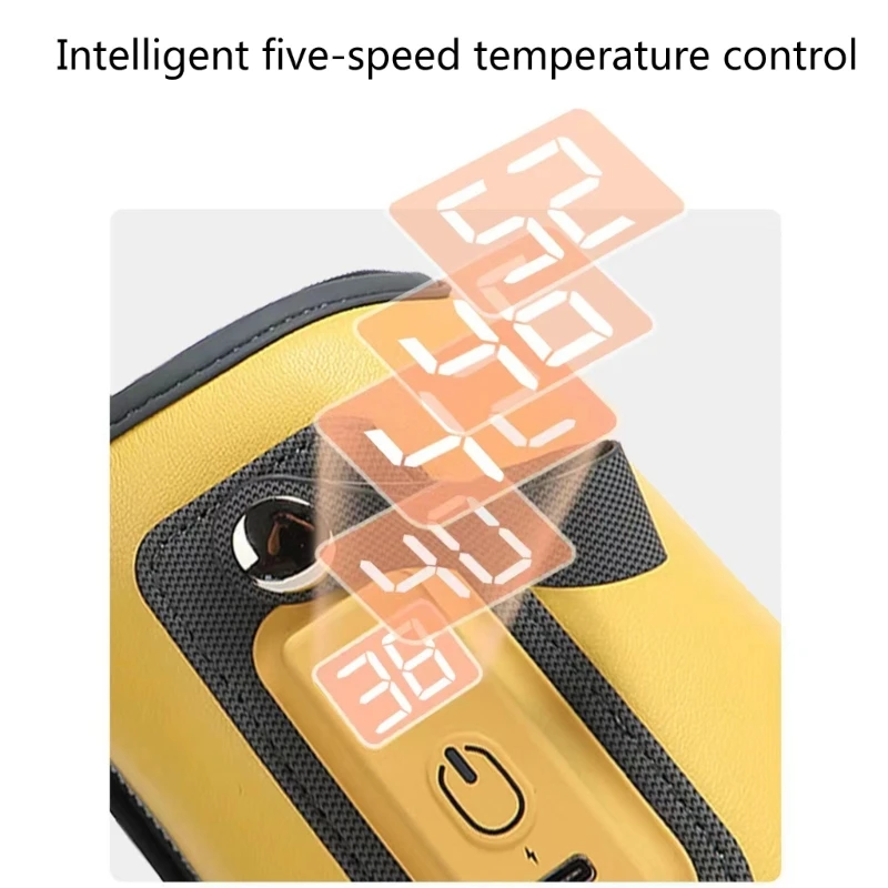 Aquecedor mamadeira USB com 5 engrenagens com temperatura ajustável aquecedor mamadeira isolado