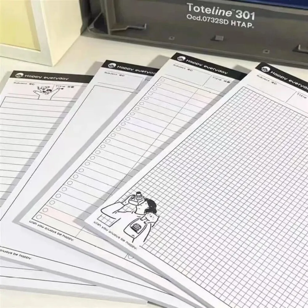 1PC B5 Carta per appunti adesiva Carta semplice e strappata Forniture per l'apprendimento Quaderno per appunti