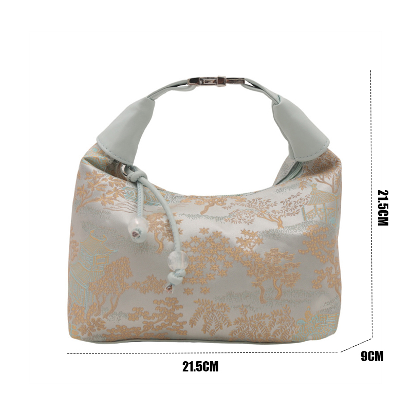 Nuevo estilo chino, bolsos de mano con bordado fino para mujer, bolso de hombro a la moda de verano 2025, bolso cruzado para fiesta diaria, bolso de mano para mujer