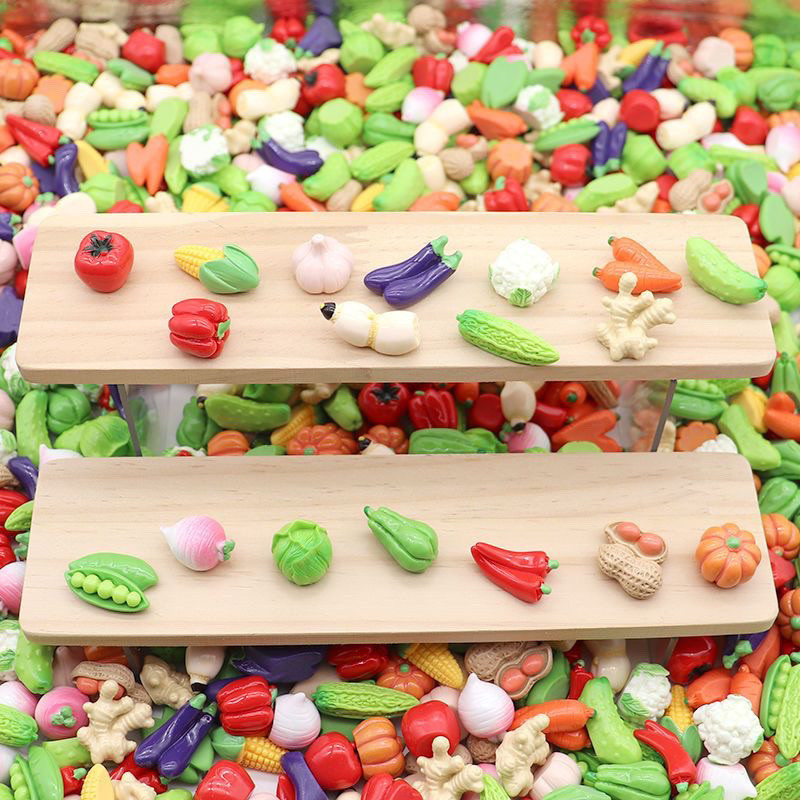 Мини-игрушки с фруктами, игрушки для овощей, мини-модели еды, детский сад, мини-игрушки для украшения дома