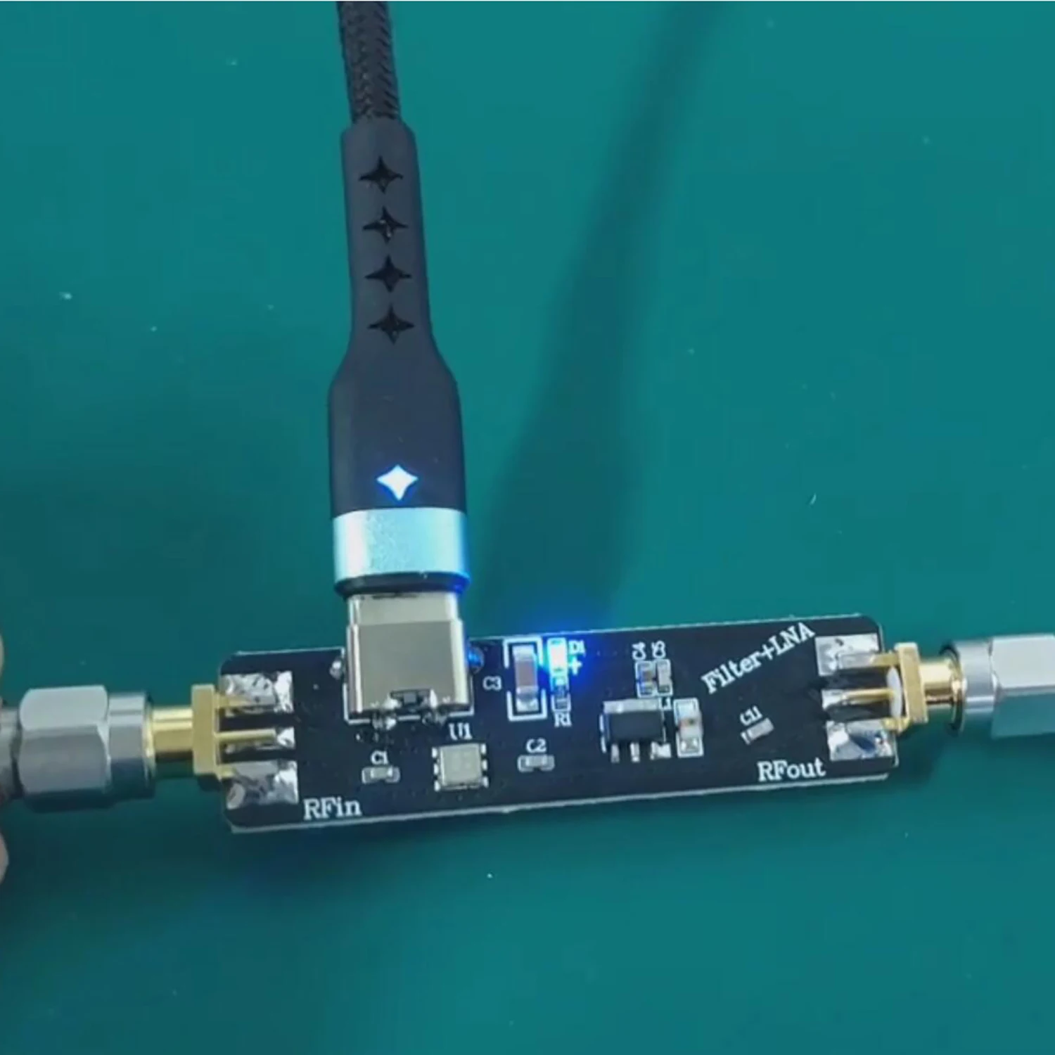 Active SAW Filter &LNA RF Low Noise Amplifier 433Mhz 868Mhz 915Mhz 1090Mhz 2.4Ghz WIFI SDR ADS-B LORA Helium Miner Walkie Talkie