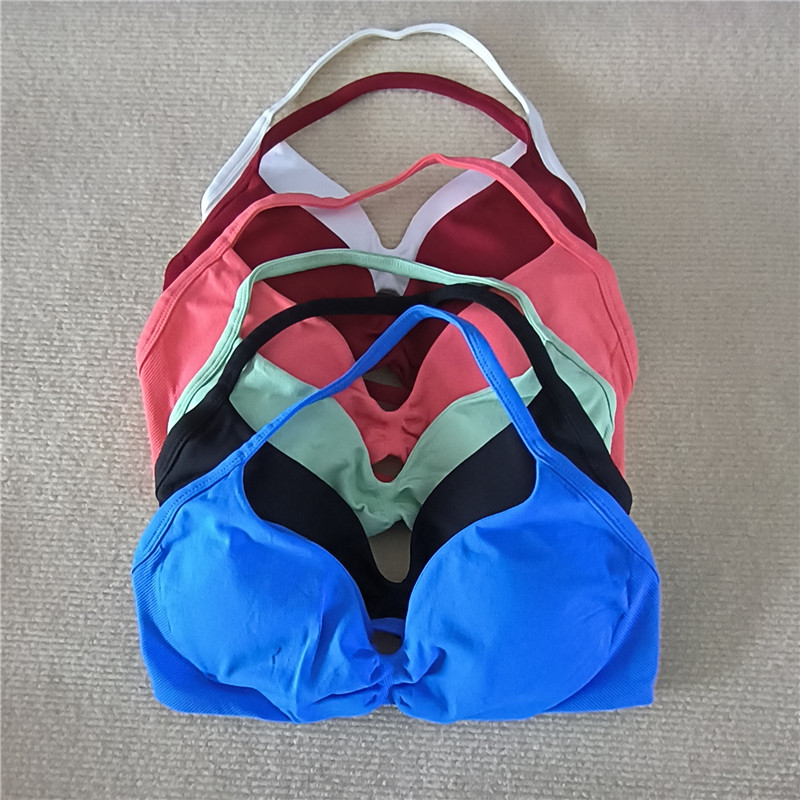 Модный бюстгальтер на бретелях для спортзала, топ для девочек и женщин, с высокой поддержкой, на тонких бретельках, спортивные бесшовные бюстгальтеры, бюстгальтер на бретельках для йоги