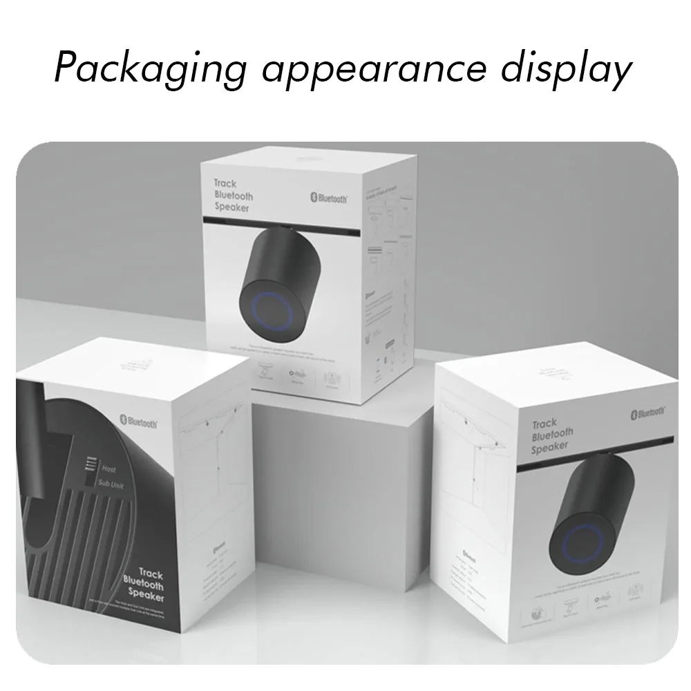 Modern Magnetic Track Bluetooth 5.3 Speaker Wireless Stereo Sound Box Ultra-thin 6mm ST1 Magnetic Track Light/20mm Type Series