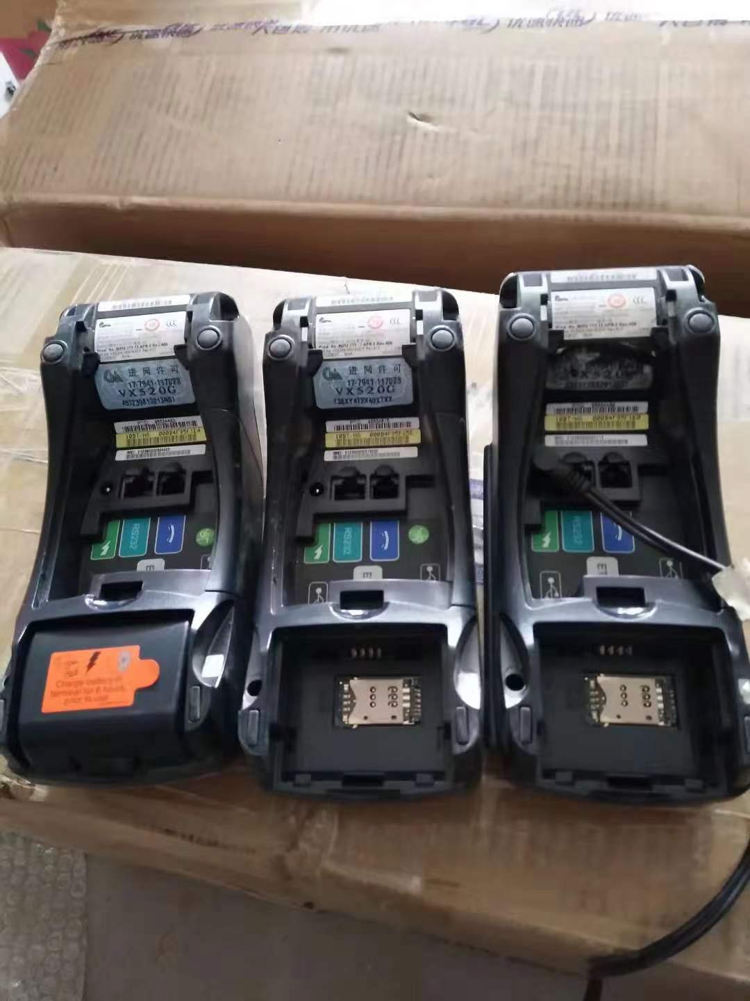 Terminal de pago VX520 GPRS usado, máquinas pos, Verifone, dispositivo POS móvil