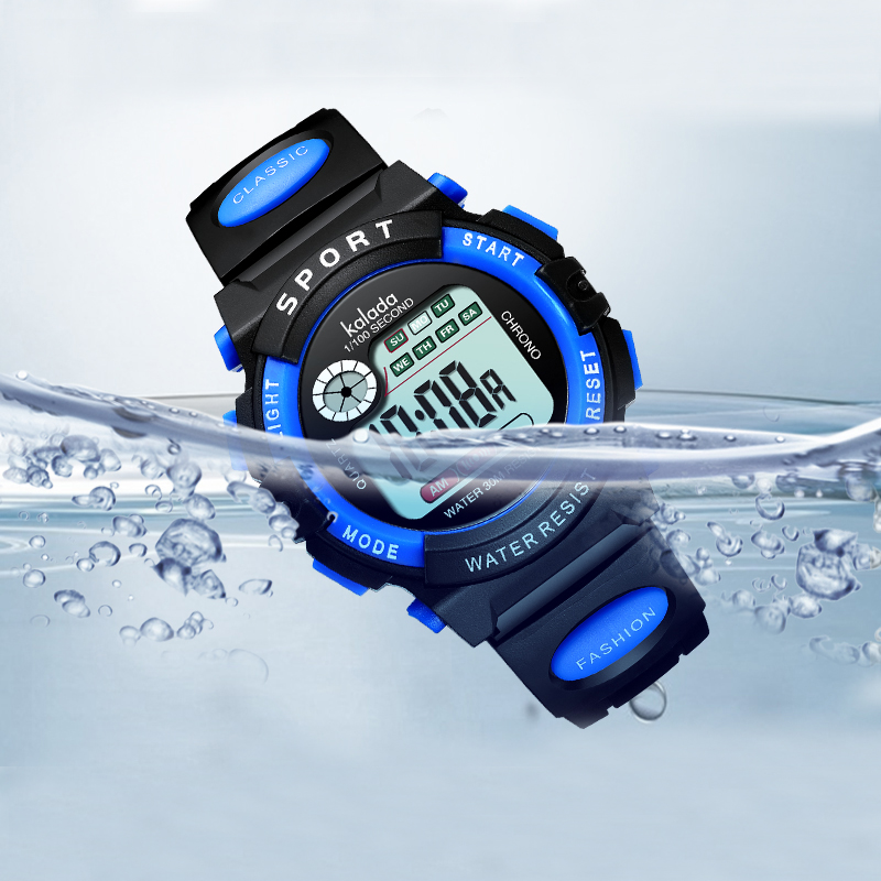 Crianças relógio esporte crianças relógios pulseira de silicone à prova dwaterproof água led relógio digital para crianças estudante menina menino relógio de pulso