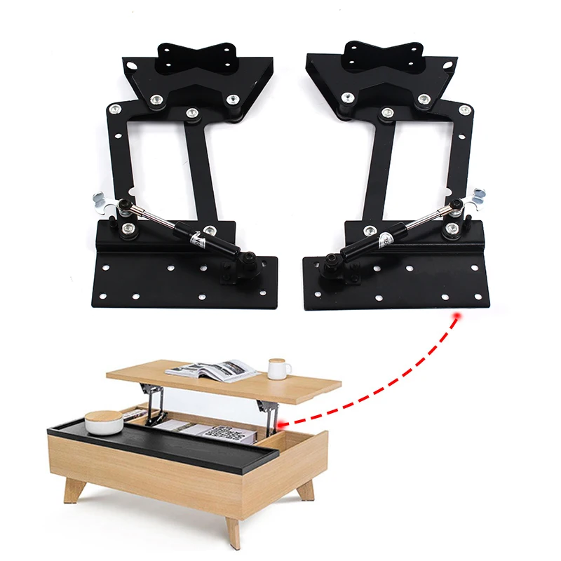 Racks de elevação de mesa de centro, carga máxima de 77,16 lbs, estrutura de elevação de mesa de centro, suporte de elevação dobrável para mesa