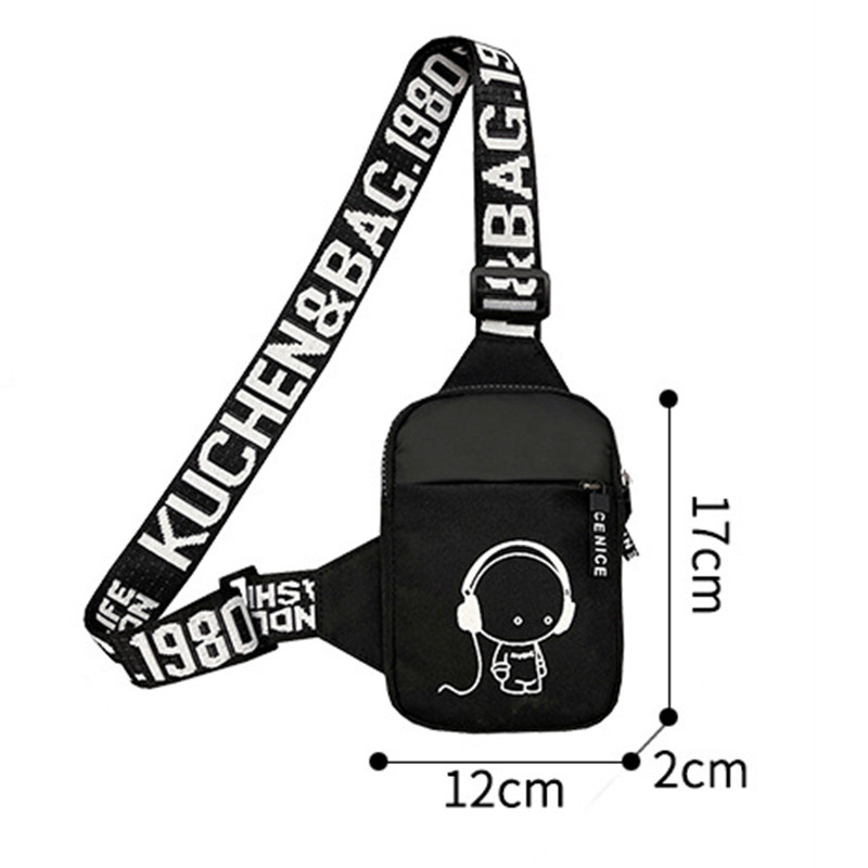 กระเป๋าสะพายชายINSแนวโน้มกันน้ําขนาดเล็กกระเป๋าMessengerกระเป๋าสแควร์Crossbodyกระเป๋าสําหรับชายSacoche Homme