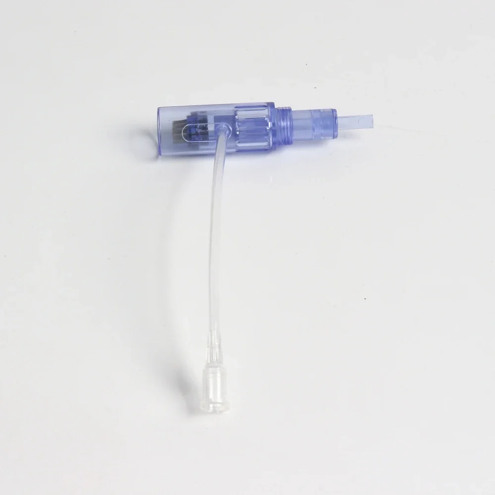 Cartuchos de microagulhas com tubo de seringa 9 12 36 pinos para mini pistola hydra mesoterapia injetor caneta de carimbo derma automática