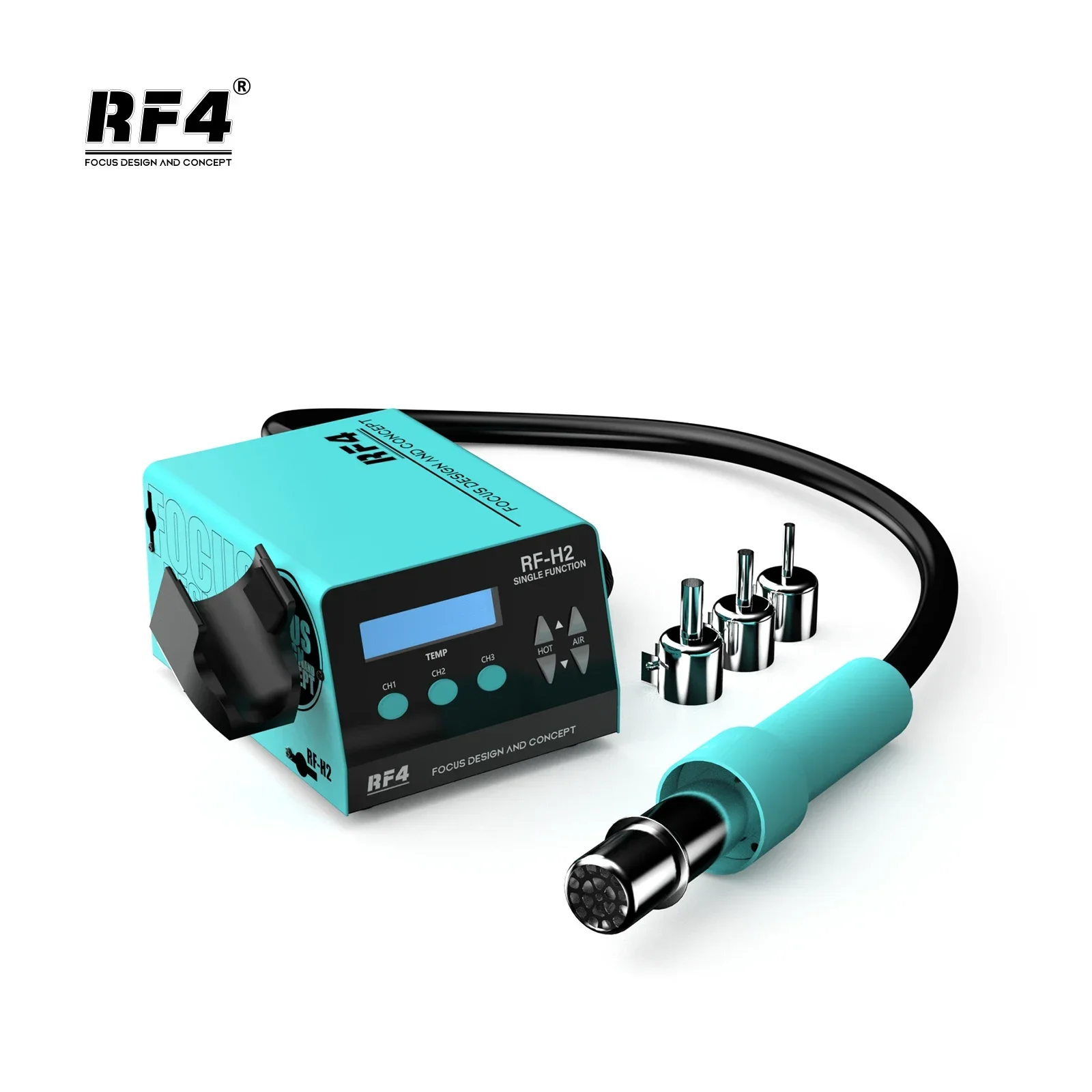RF4 1000W 빠른 디 솔더링 핫 에어 건 솔더링 스테이션 디지털 디스플레이 지능형 BGA 재 작업 스테이션-PCB 칩 수리 RF-H2