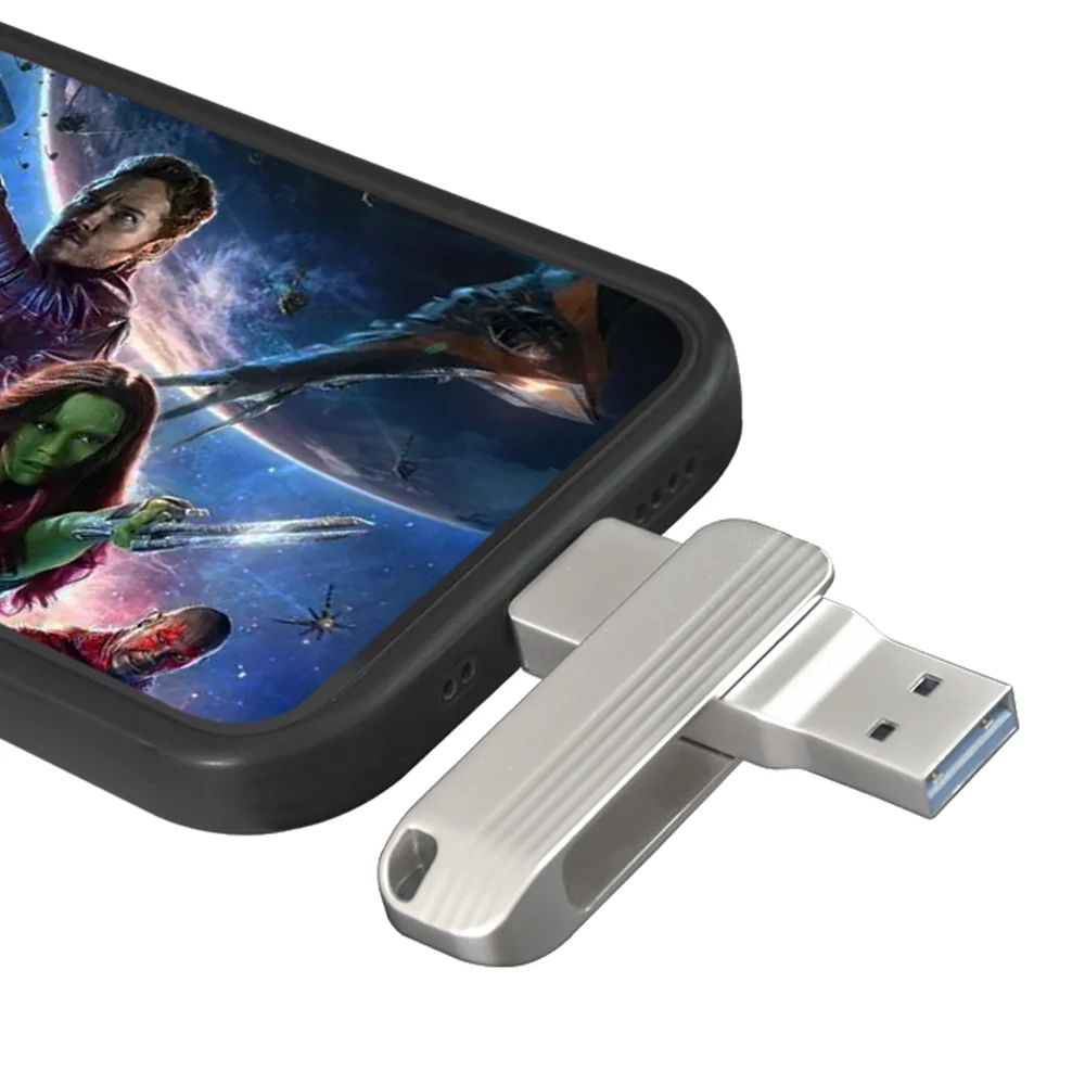 USB-флеш-накопитель 512 ГБ, 256 ГБ, 2 ТБ, 1 ТБ, флэш-накопитель для iPhone/ipad/IOS/Otg, 2 в 1, ручка для внешних устройств iOS, высокая скорость