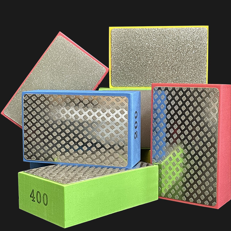 60/100/200/400# Diamond Hand Polishing Pads Tile Glass Abrasive Grinding Block Pad Stone Abrasive Sanding Disc Polisher Tools
