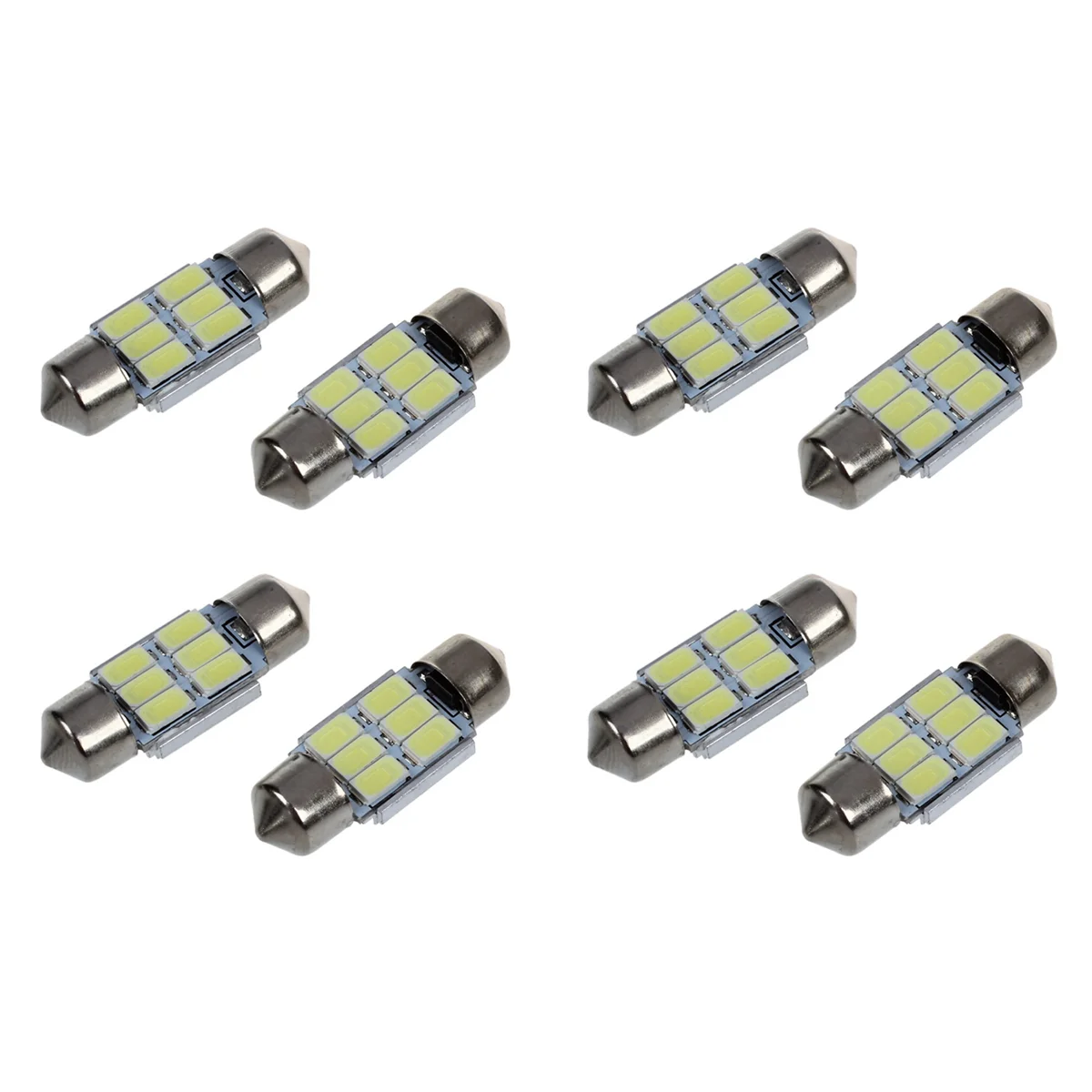A72P 8pcs 31 mm 6 5630 SMD LED Festoon Indoor Lighting 3W 195LM 6500K