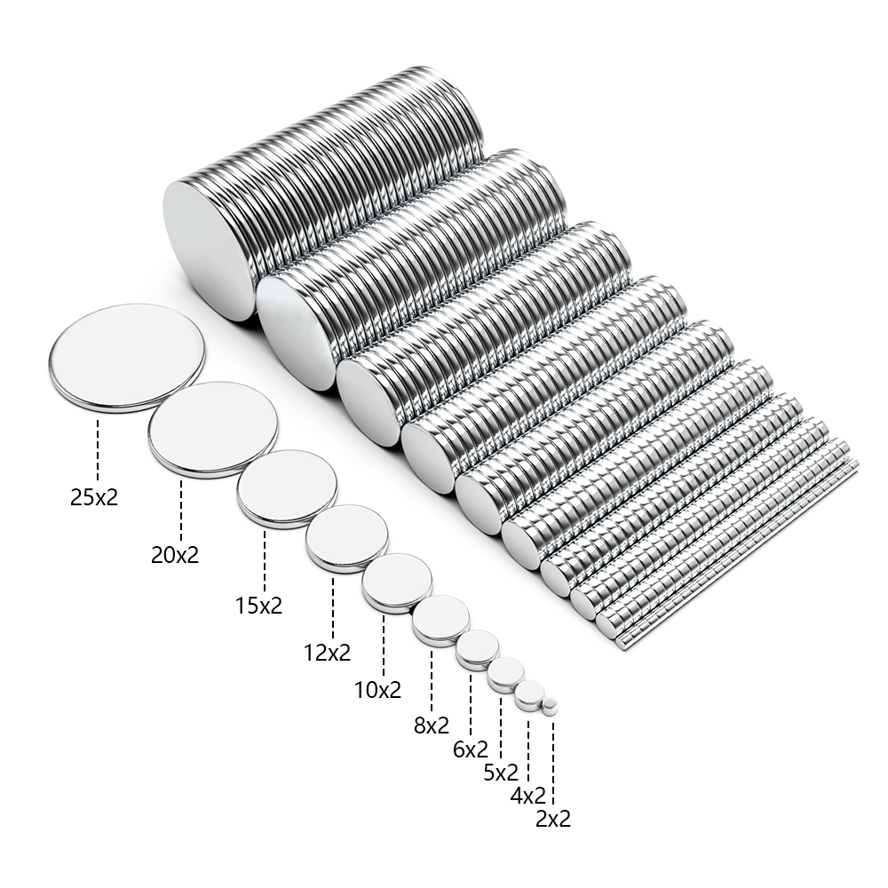 2x 2/4x 2/5x 2/6x 2/8x 2/10x 2/12x 2/15x2/20x2/25x2mm N35 Ímã Super Forte Rodada Magnética NdFeB Neodímio Disco Poderoso imanes