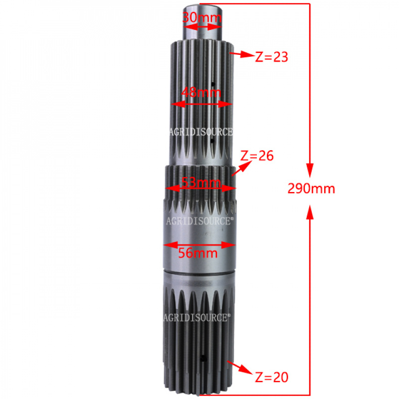 China: Alta qualidade para peças sobressalentes de trator agrícola LOVOL TA700.371B-01 Segundo eixo