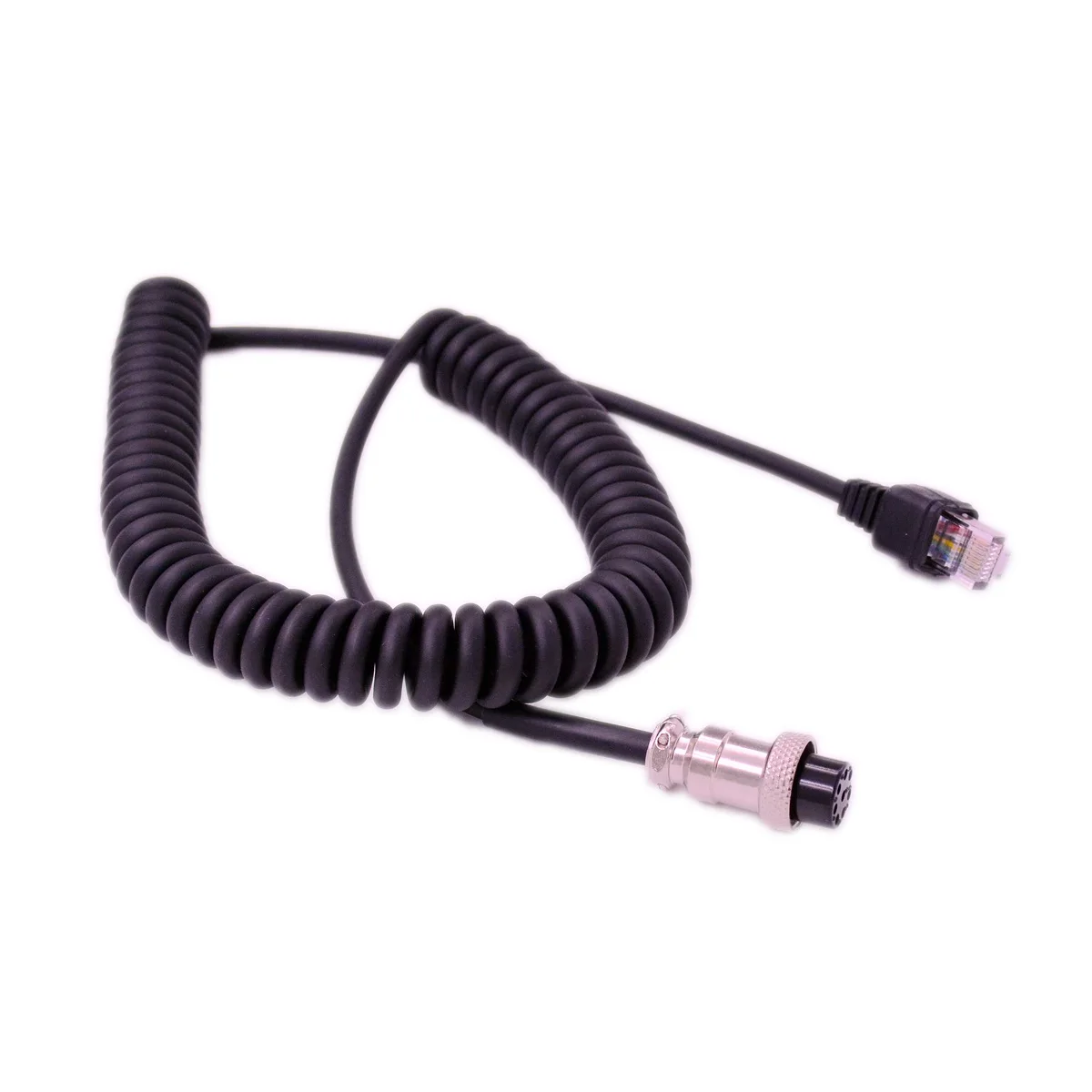 Cable de extensión de micrófono de 8 pines hembra a RJ-45 Modular para YAESU FT MD-1 MD100 MD200 FT1000 FT-450D FT-991A accesorio de micrófono