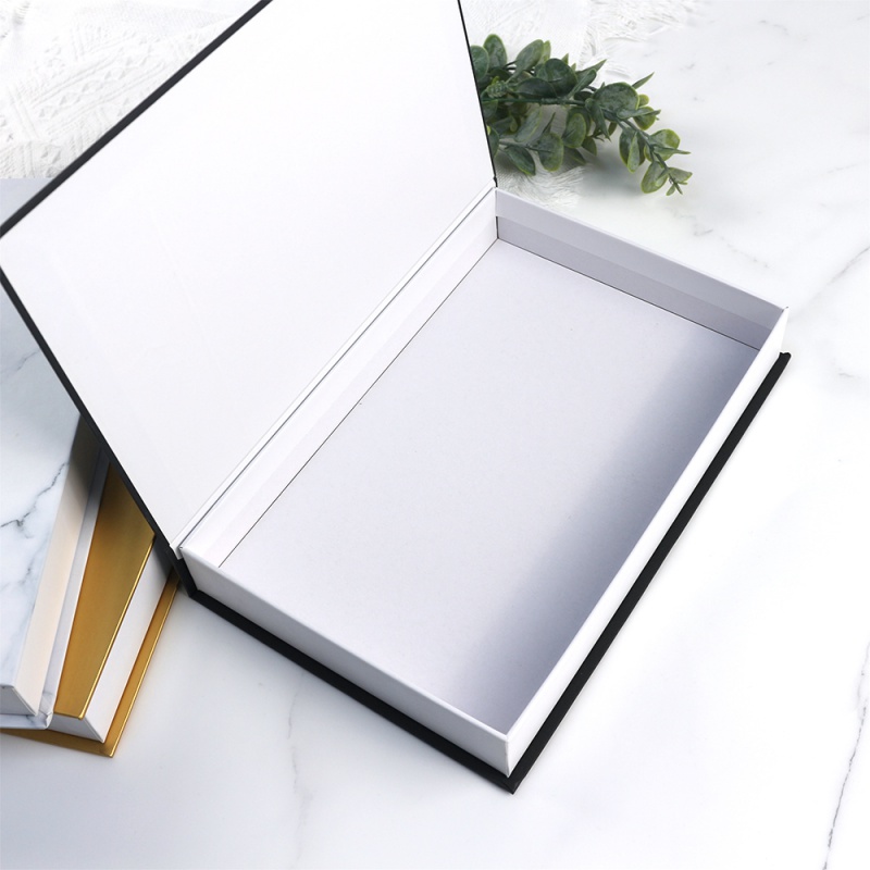 Personalizado Caja de cartón vacía de lujo, decoración para sala de estar, Hotel, Club, decoración del hogar, modelo de cubierta dura plegable, a la moda, en blanco