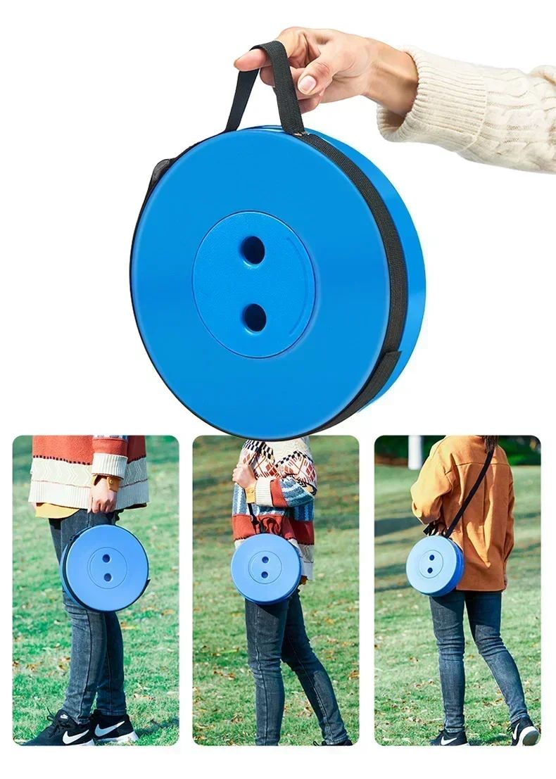 Taburete plegable, taburete telescópico plegable de alta resistencia con capacidad de carga de 400 libras, taburete retráctil portátil para acampar y pescar
