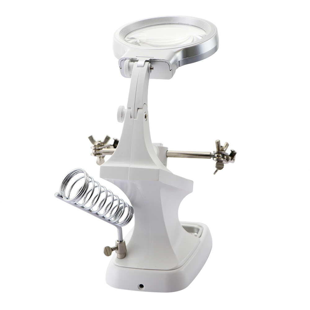 12x 3a amiga mão clipe braçadeira led lupa suporte de ferro de solda lupa retrabalho reparação titular ferramentas