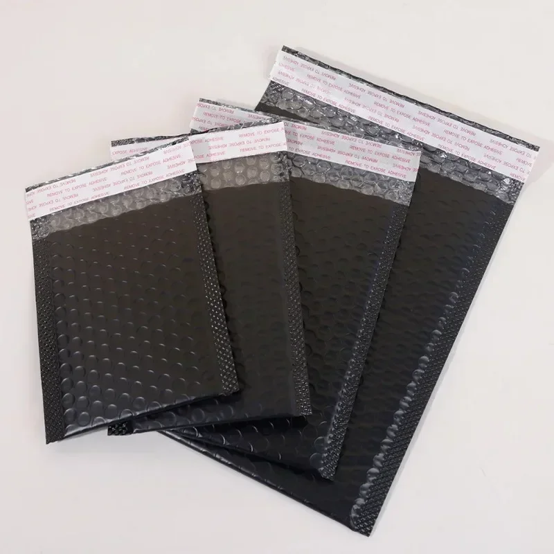 100-10 Pcs สีดําสีชมพูฟองบรรจุภัณฑ์ซอง Mailing POLY สีขาวซองจดหมายสําหรับจัดส่ง Self Seal ถุงฟอง Padding ขายส่ง