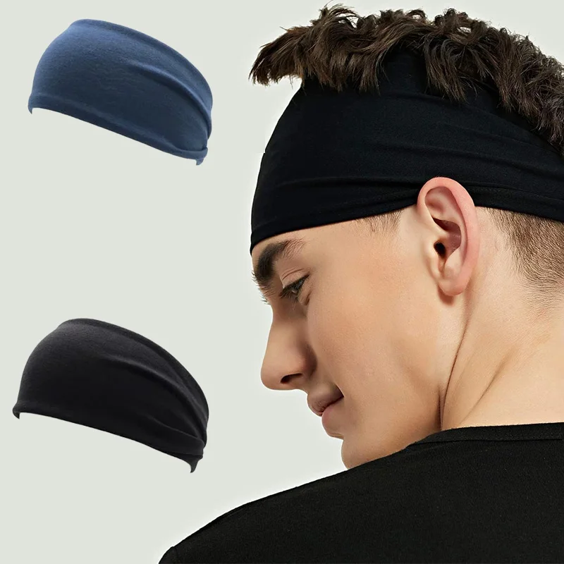 Uomo Donna Sport Fascia per il sudore Elastico elasticizzato Palestra Fitness Corsa Yoga Fascia per capelli Traspirante Fasce per capelli assorbenti ad asciugatura rapida
