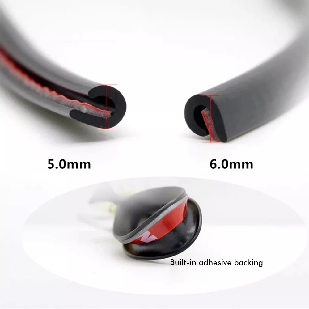 5M รถ Universal Door EDGE Guards U ประเภทแถบยาง Moulding ซีล Scratch Protector Strip สําหรับรถประตูจัดแต่งทรงผมตกแต่ง