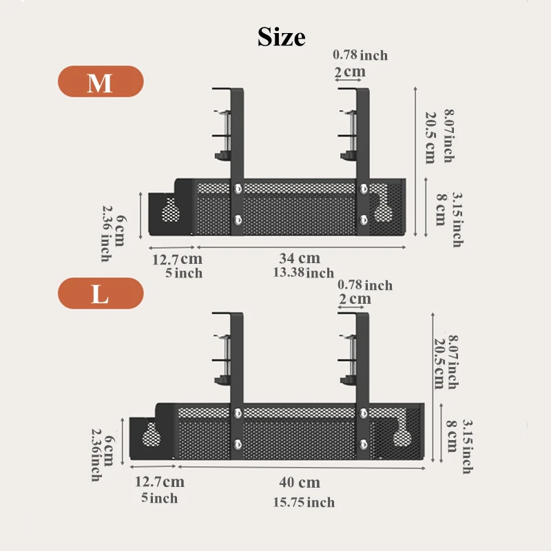 1 Stück Kabelmanagement-Tablett unter dem Schreibtisch, kein Bohren, Stahl-Schreibtisch-Kabel-Organizer, Kabelmanagement-Tablett, Kabelmanagement-Rack