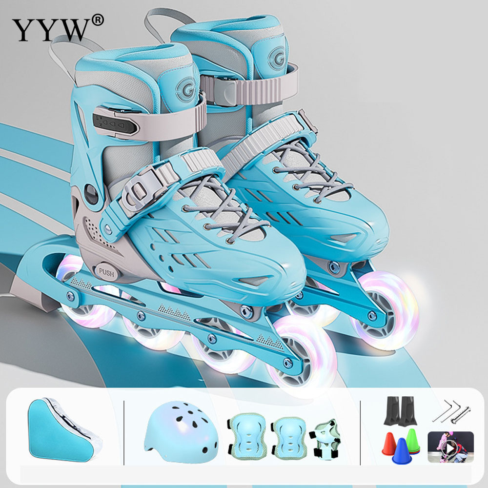 ​ Professional อินไลน์ Roller Skates ชายหญิงเด็กรองเท้าสเก็ตความเร็วกลางแจ้งสเก็ต 4 ล้อรองเท้าผ้าใบฟรีสไตล์รองเท้าผ้าใบ