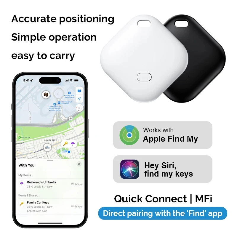 S1 Mini Tracking Device Voor Apple Vind Mijn Sleutel Smart Tag Kind Finder Huisdier Auto GPS Verloren Tracker Smart Bluetooth Tracker IOS Systeem