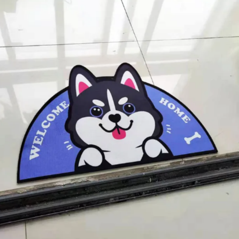 Vikama halbkreis förmige weiche und bequeme Kristall Samt Teppich Wohnzimmer Schlafzimmer Eingangstür Teppiche Nacht matte Wohnkultur