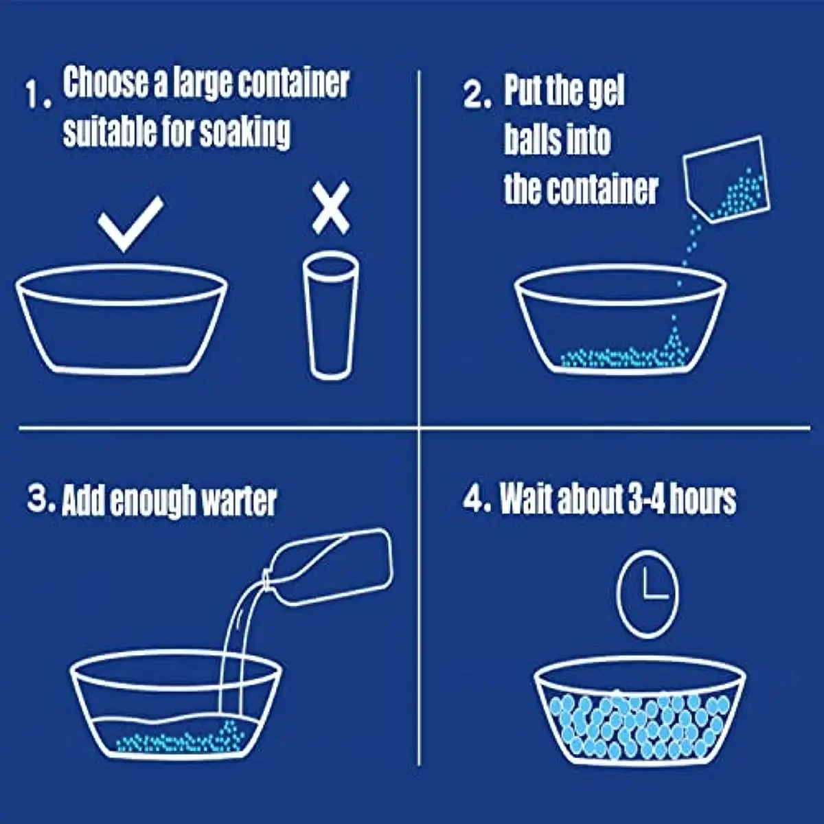 7–8 mm hydrogelfarbene, perlförmige Kristall-Bodenwasserperlen, Bio-Gel-Kugel für Blumen/Jäten, Schlamm, wachsende magische Gelee-Kugeln