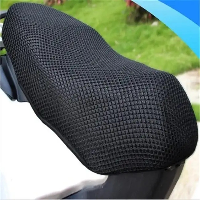 Sommer Cool 3D Mesh Motorrad Sitzbezug Atmungsaktive Roller Sitzbezüge Kissen Anti-Rutsch-bezug Grid Schutz pad