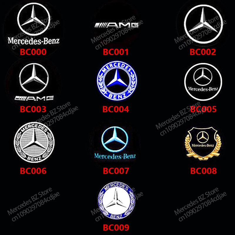 2/4P Car Door Lamp Projector Welcome Step Up Puddle Light For Mercedes Benz W166 GLE C167 B E A C Class W205 W176 W213 GLC X253