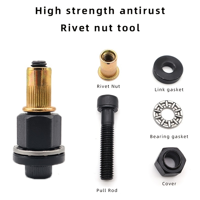 Tête de odorà riveter à la main, outil adaptateur kg, outil de circulation de rivetage, accessoire pour kg M3 figuré M5 M6 M8 M10 M12, 1PC