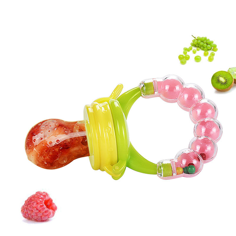 ยางกัดฟันสำหรับฟัน Bebe Pacifier Feeder อาหารสดทารกอุปกรณ์เสริมซิลิโคนข้าวธัญพืชผลไม้ขวดบีบ