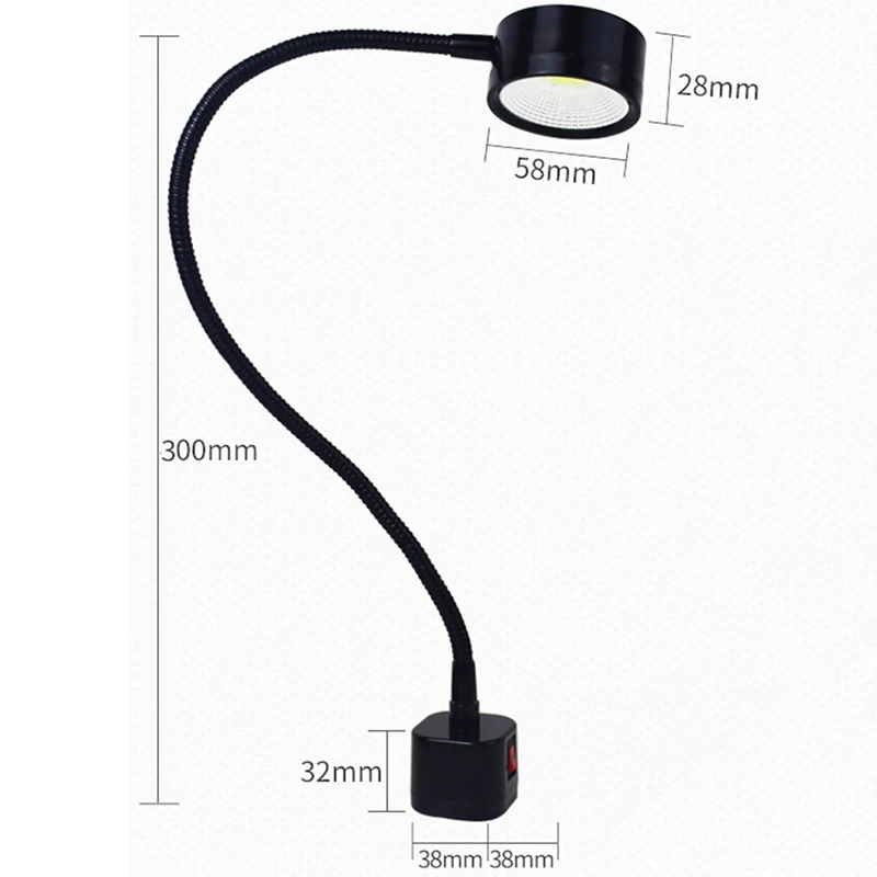 Đèn LED Siêu Sáng May Quần Áo Máy Ánh Sáng Đa Năng Nam Châm Linh Hoạt Đèn Làm Việc Cho Bàn Làm Việc Tiện Kẹp Mũi Khoan