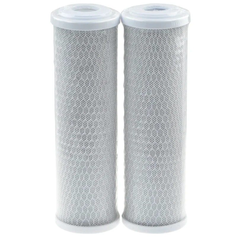 2.5"x10" Carbon Wrap Sediment Water Filter Replacement Cartridge - 2 Pack - For Whole House Filtration Systems
