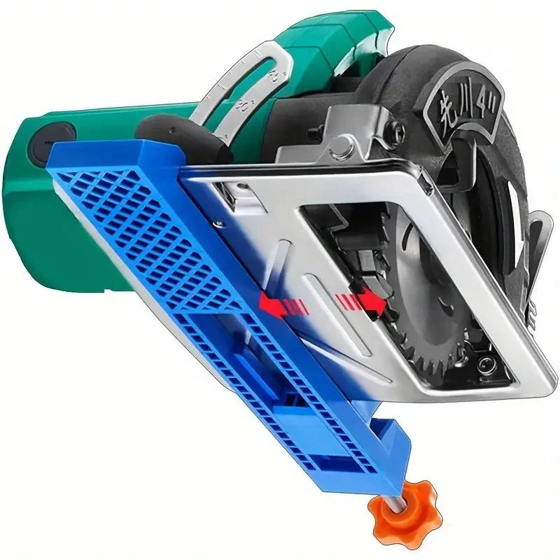 Guía de base ABS ajustable para sierra circular eléctrica y fresadora: accesorios de posicionamiento de alta precisión, carpintería, bricolaje