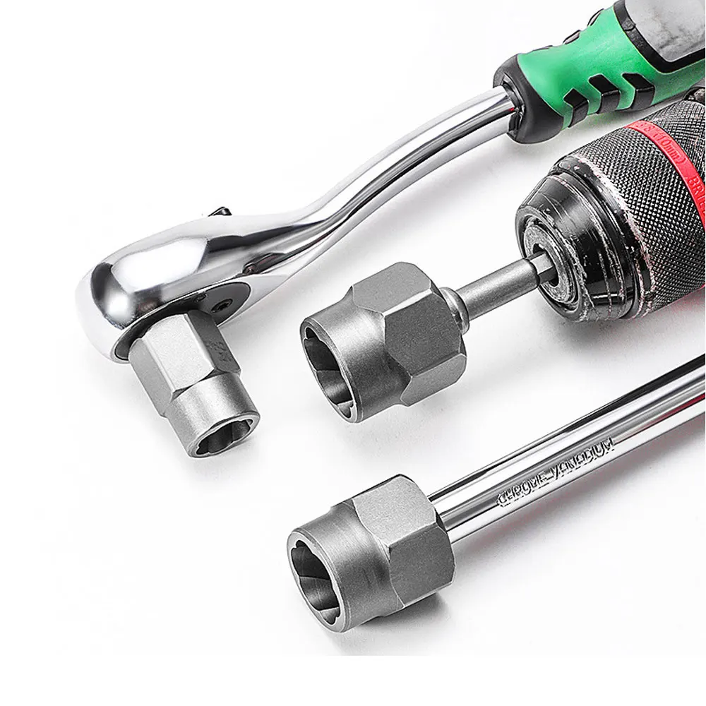 14 pçs conjunto de removedor de parafuso de impacto & porca cr-mo conjunto de ferramentas extrator de parafuso de aço com caso de armazenamento sólido para industrial