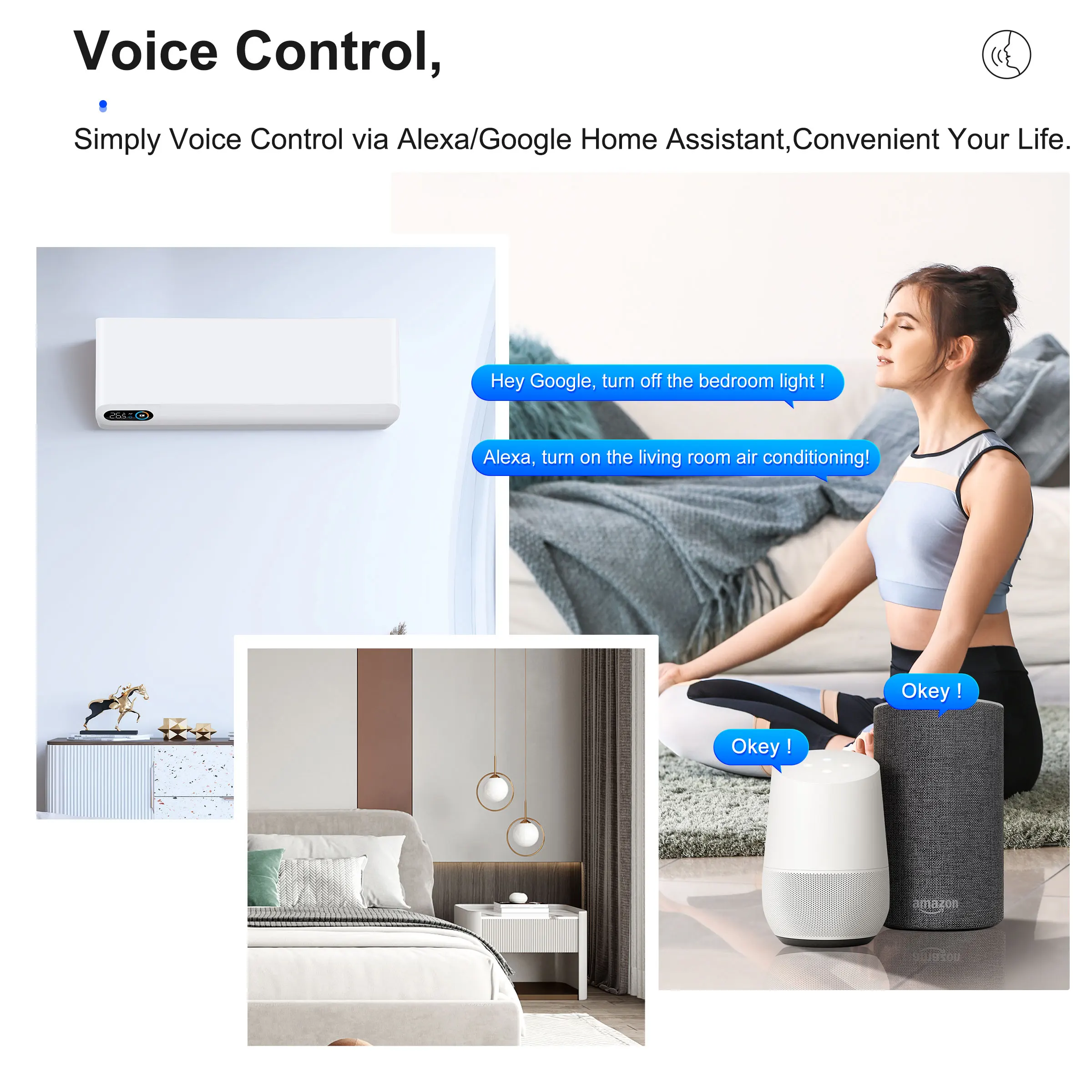 Mando a distancia IR inteligente GIRIER Tuya, Blaster remoto infrarrojo universal WiFi para AC TV DVD STB, funciona con Alexa Google Home