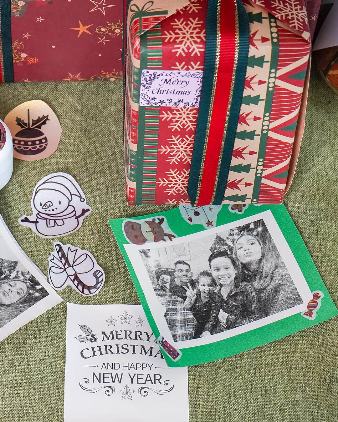 Phomemo белая клейкая термонаклейка бумага 107 мм совместимая с Phomemo M03AS/M04S/M04AS беспроводной карманный принтер 3 рулона