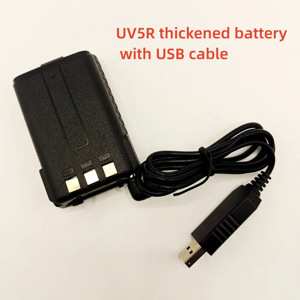 Аккумулятор Baofeng USB 3800 мАч для портативной рации, 1800 мАч