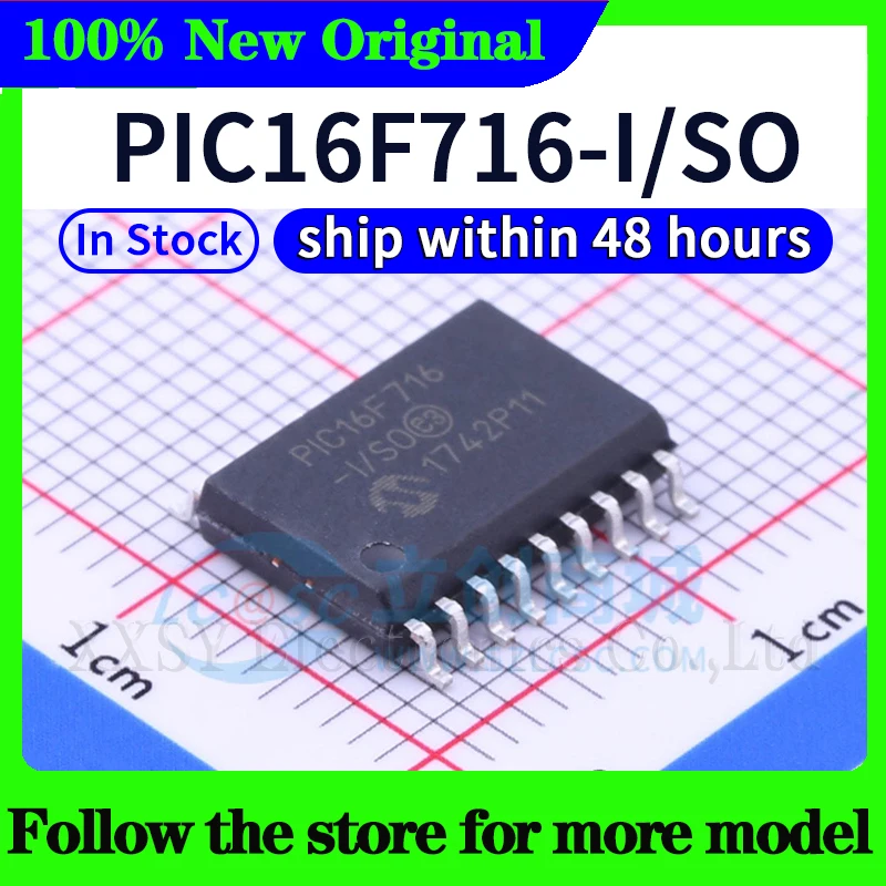 PIC16F54-I/SO PIC16F88-I/SO PIC16F716-I/SO PIC16F818-I/SO PIC16F819-I/SO PIC16F1826-I/SO PIC16F1827-I/SO PIC16F1828 PIC16F1847