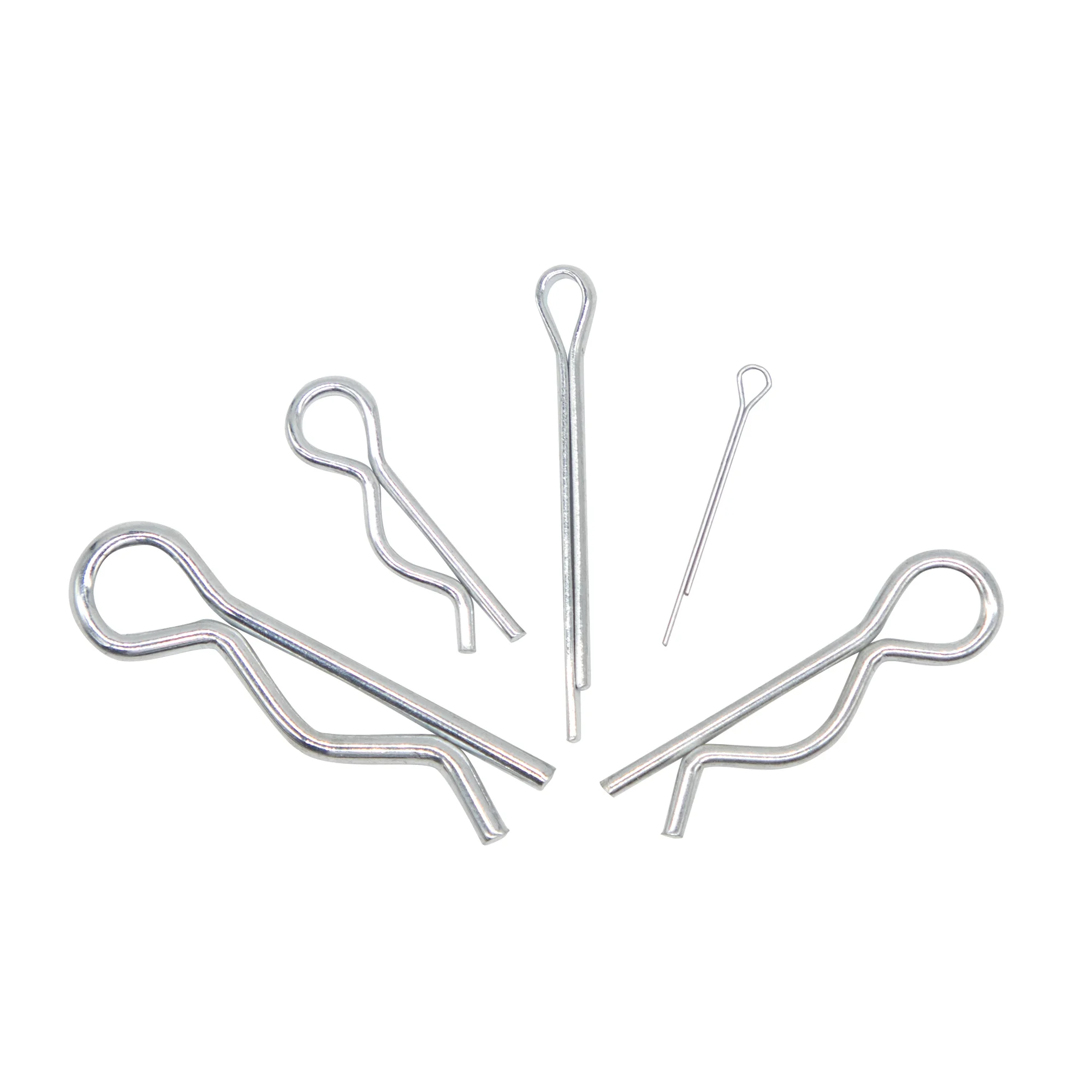 458pcs Cotter pin and R-pin assortment kits available in 10 sizes Locking Pin Split Pin Tractor Clip Mechanical Hitch Pin Carbon