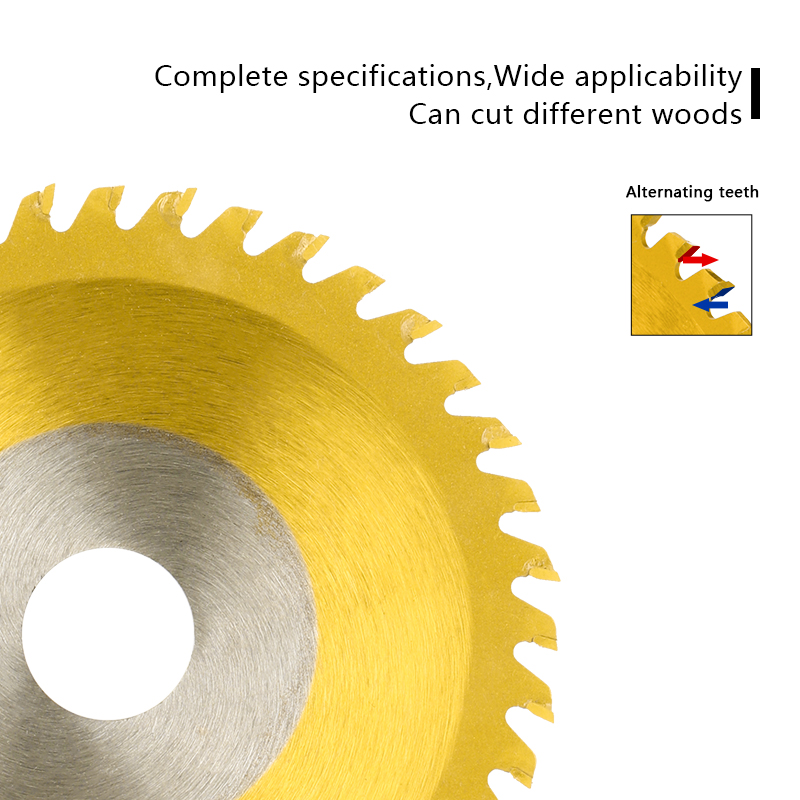 XCAN 원형 톱 블레이드 115 160 185 210 250mm 티타늄 코팅 목공 커팅 디스크 TCT 카바이드 팁 톱 블레이드