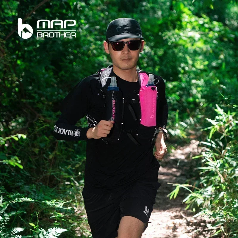 MAP BROTHER B108 Leichter Rucksack, Laufweste, Nylon, Trinkrucksack, Tasche, Radfahren, Marathon, tragbar, ultraleicht, Wandern, 5 l