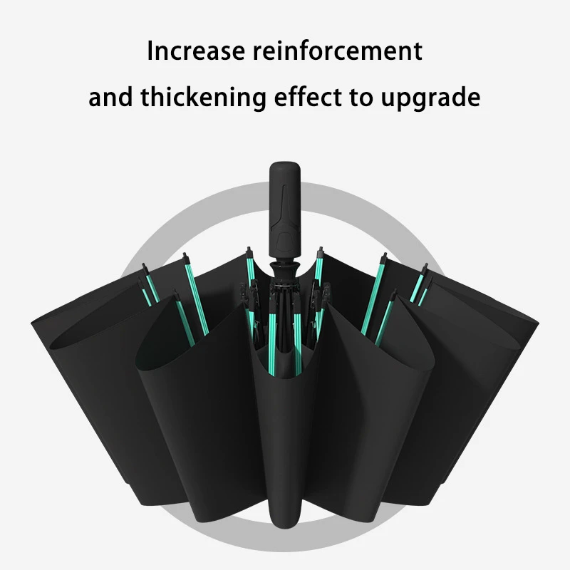 Xiaomi 144 osso guarda-chuva dobrável totalmente automático duplo osso spf 50 proteção uv resistência à chuva forte vento resistência guarda-chuva