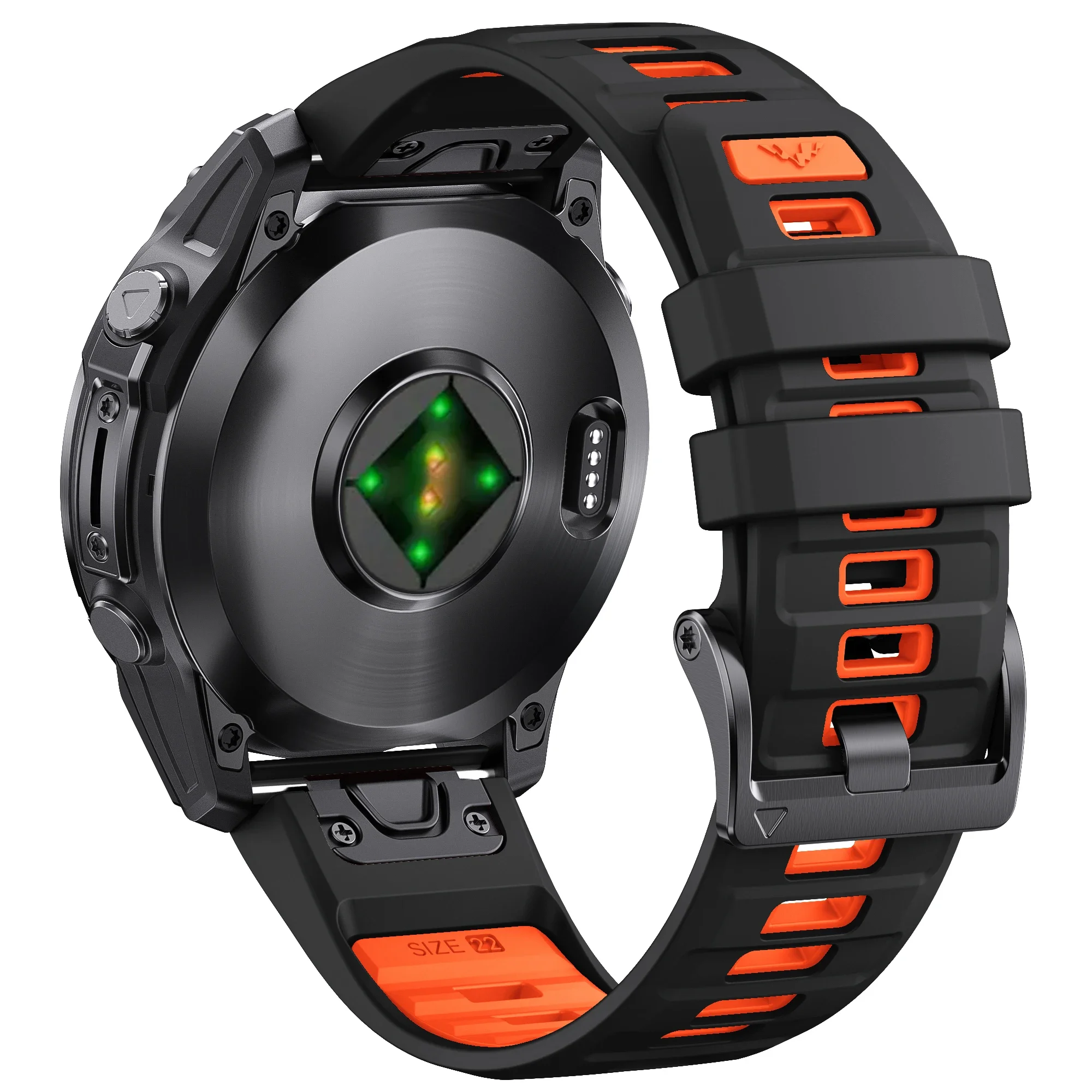 QuickFit 26mm 22mm Two Tone Silicone Strap For Garmin Fenix E 8 7X 7 6 6X/Epix Pro Gen 2 51mm 47mm/Tactix Watch Band Accessories