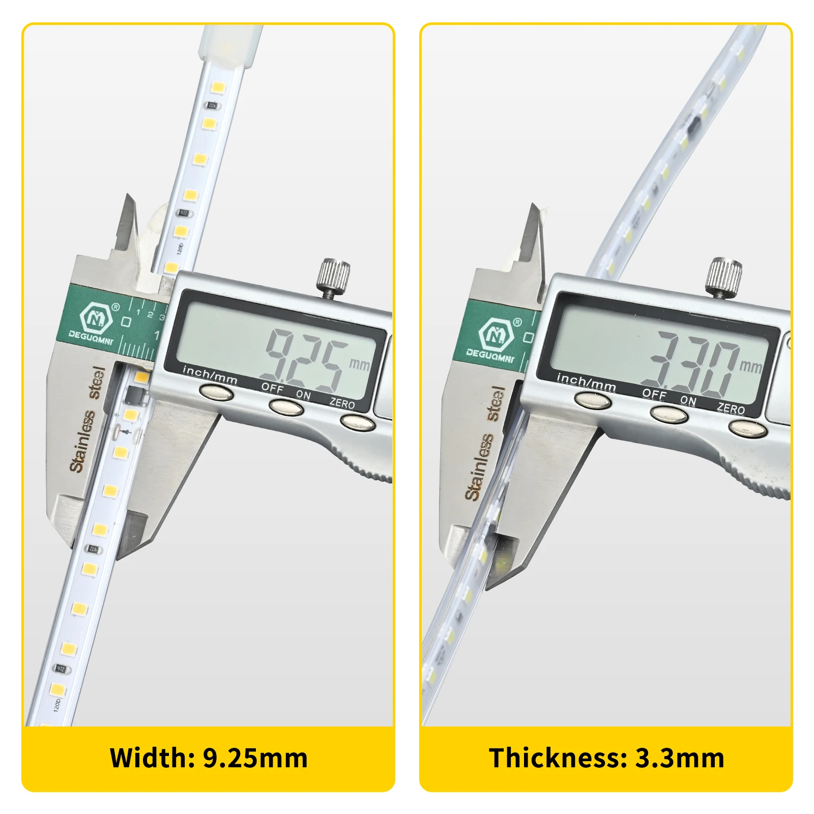 220V wodoodporna taśma LED o wysokiej jasności 120 diod LED/m do dekoracji wnętrz kuchnia ogrodowa lampa LED z przełącznikiem